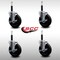 Service Caster 5'' SS Soft Rubber Swivel 3/4'' Expanding Stem Caster Set with Brake, 4PK SCC-SSEX20S514-SRS-TLB-34-4 - alternate 4